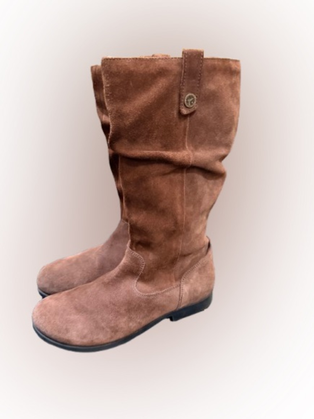 Birkenstock Sarnia Brown Suede Tall Boots Slouch Knee High Boots EU 40 US 9